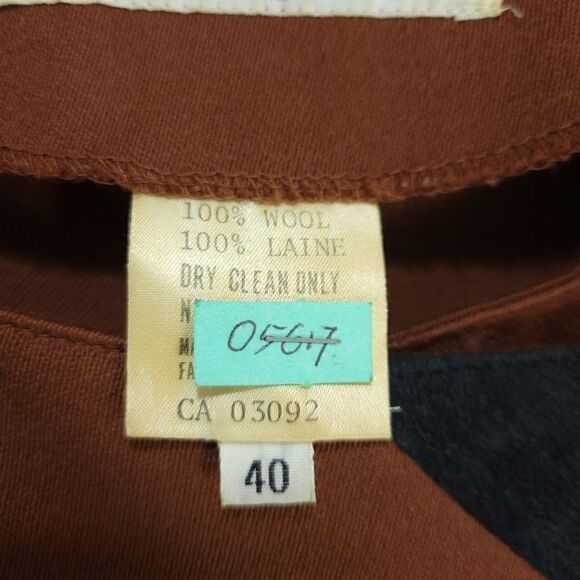 Vintage Claude Rap Paris Wool Long Sleeve Dress - Picture 4 of 16